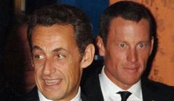Nicolas Sarkozy y Lance Armstrong. | Archivo