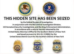 Mensaje de cierre publicado en la web por parte del FBI.