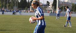 Sonia Matias, durante un encuentro con su equipo, el Espanyol.