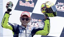 Valentino Rossi, en el podio de Laguna Seca | EFE