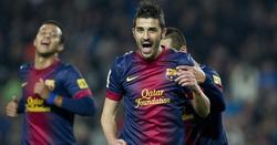 David Villa celebra un gol con el Barcelona. | Archivo