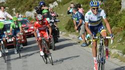 Imagen de un ascenso el ao pasado con Contador, Purito y Valverde. | EFE
