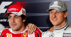 Fernando Alonso y Michael Schumacher. | EFE