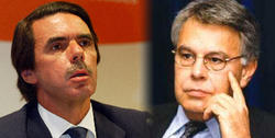 Aznar y Gonzlez, en sendas imgenes de archivo.