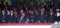 Chvez celebra su fracasado golpe junto a sus amigos. | EFE