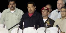 Chvez, a su llegada a Caracas el pasado sbado. | EFE