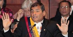 Rafael Correa, en su discurso en la Asamblea Nacional. | EFE