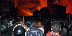 La iglesia copta ardiendo | EFE