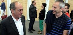 Martin Garitano, diputado general de Guip�zcoa, junto a Joseba Permach. | Archivo