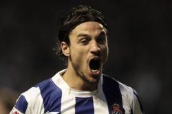 Osvaldo celebra un gol con el Espanyol. | Archivo