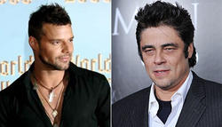 Ricky Martin y Benicio del Toro.