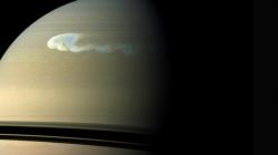 La mancha blanca en el planeta Saturno. | NASA