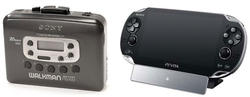 Walkman y PS Vita. | Wikipedia/Sony