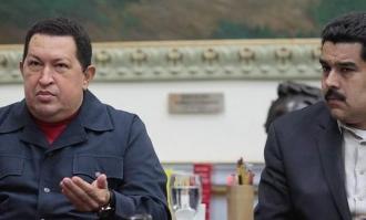 Hugo Chávez y Nicolás Maduro