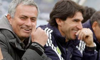 Aitor Karanka y José Mourinho, durante su etapa en el Real Madrid. | Archivo