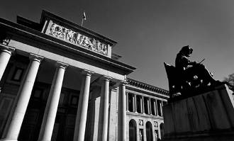 Fachada del Museo del Prado, en Madrid.