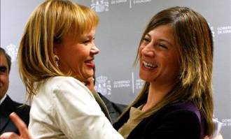 Leire Pajín y Bibiana Aído en una foto de archivo.