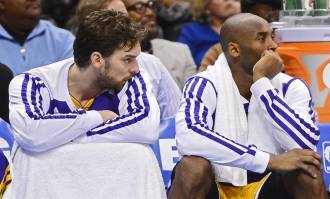 Pau Gasol y Kobe Bryant en los Lakers. | Archivo