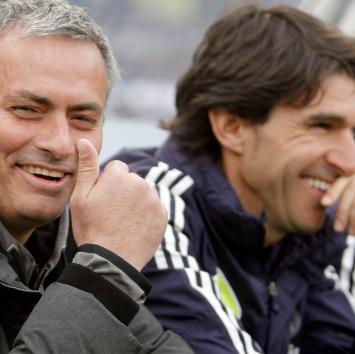 Aitor Karanka y José Mourinho, durante su etapa en el Real Madrid. | Archivo