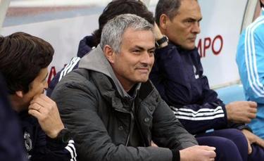 Mourinho durante un partido del Madrid