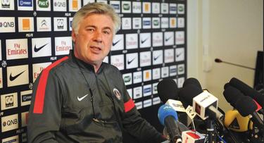 Carlo Ancelotti, en la rueda de prensa previa al partido contra el Lorient. | Cordon Press