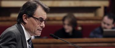 Artur Mas, en el Parlamento catalán | EFE