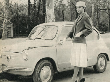 Una imagen del anuncio del Biscuter