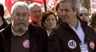 Cándido Méndez con el líder de UGT Madrid | Archivo