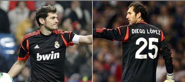 Casillas y Diego Lpez pelean por la portera del Real Madrid. | Archivo