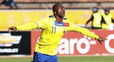 Christian Bentez celebra un gol con la seleccin ecuatoriana. | Cordon Press / Archivo
