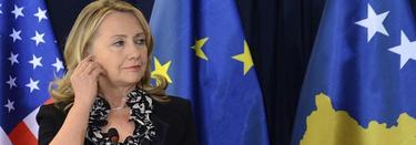 Hillary Clinton, en una reciente visita a Albania | EFE