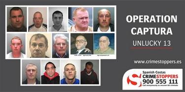 Los trece criminales más buscados. | Crimestoppers