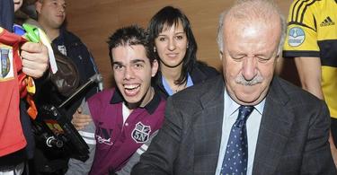 Vicente del Bosque, durante un acto en San Andrs del Rabanedo (Len). | EFE