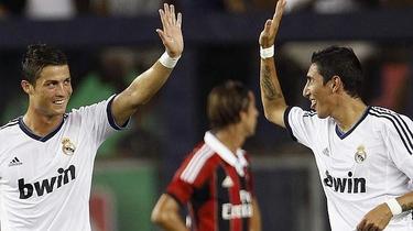 Di Mara celebra un tanto ante el Milan junto a Cristiano Ronaldo. | EFE