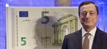 Mario Draghi presentó el nuevo billete el pasado 10 de enero I EFE