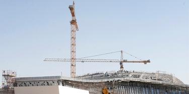 Construccin de un estadio en Qatar. | Cordon Press