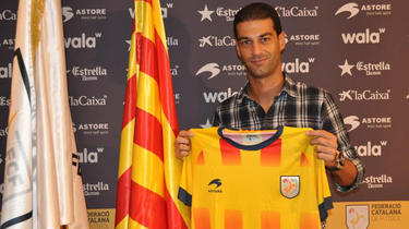 Gerard, en la presentacin con la seleccin catalana. | Foto: Federaci Catalana de Futbol