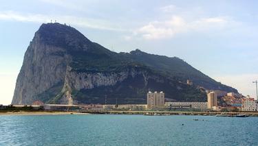 Vista area del pen de Gibraltar. | Archivo