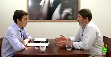 Gonzo y Francisco Javier Guerrero, durante un momento de la entrevista | Imagen de tv