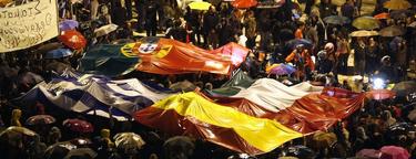 La bandera española estuvo en la manifestación | Reuters/Cordon Press