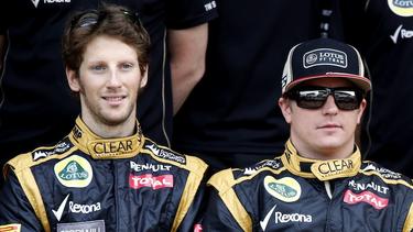 Romain Grosjean y Kimi Raikkonen. | Archivo