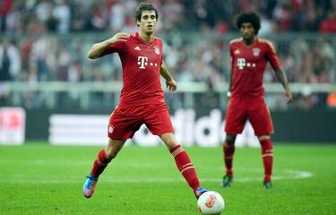 Javi Martnez, durante su debut con el Bayern.