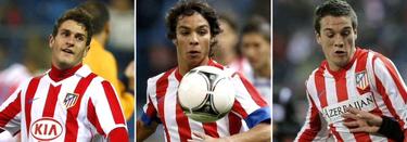 Koke, liver Torres y Javier Manquillo. | LD