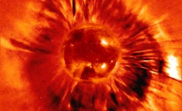 Imagen de la llamarada solar. | SOHO/ESA/NASA