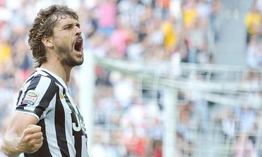 Llorente celebra su primer gol con la Juventus. | EFE