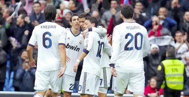 Cristiano celebra uno de sus tres goles. | Cordon Press