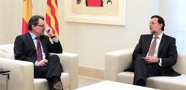Mas y Rajoy en Moncloa | Archivo