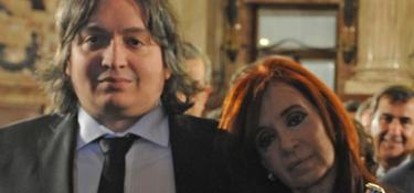 Mximo Kirchner y Cristina Fernndez. | Casa Rosada