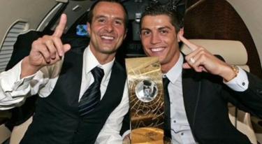 Jorge Mendes, junto a Cristiano Ronaldo. | Archivo