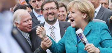 Merkel, exultante en Baviera | EFE